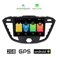 FORD TRANSIT CUSTOM (μετά το 2013) Android οθόνη αυτοκίνητου 2GB με GPS WI-FI (ηχοσύστημα αφής 9" ιντσών OEM Android Auto Apple Carplay Youtube Playstore MP3 USB Radio Bluetooth Mirrorlink εργοστασιακ