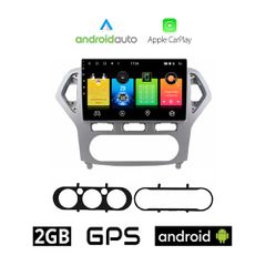 FORD MONDEO (2007 - 2010) Android οθόνη αυτοκίνητου 2GB με GPS WI-FI (ηχοσύστημα αφής 10" ιντσών OEM Android Auto Apple Carplay Youtube Playstore MP3 USB Radio Bluetooth Mirrorlink εργοστασιακή, 4x60W