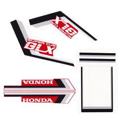 ΑΥΤΟΚΟΛΛΗΤΑ ΣΕΤ HONDA GLX ΜΑΥΡΟ-ΚΟΚΚΙΝΟ STICKERS PAR
