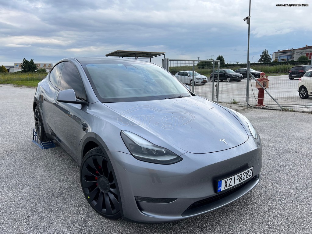 Car.gr Tesla Model Y '23 *Performance*Quicksilver grey*Dual Motor*