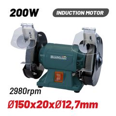 BDT1510 Δίδυμος Τροχός Ø150mm 200W - ΔΙΔΥΜΟΙ ΤΡΟΧΟΙ - BORMANN (#053811)