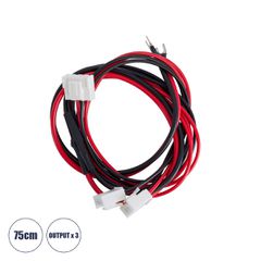 GloboStar® 90244 Καλώδιο Τροφοδοσίας για LED Modules Input x 1 Output x3 Μήκος 75cm