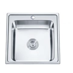 ΝΕΡΟΧΥΤΗΣ ΚΟΥΖΙΝΑΣ INOX 1 ΓΟΥΡΝΑ ΛΕΙΟΣ 50x50x19cm INTER CERAMIC ICK 5050 TAMPICO