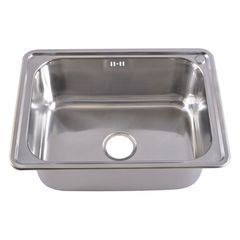 ΝΕΡΟΧΥΤΗΣ ΚΟΥΖΙΝΑΣ INOX 1 ΓΟΥΡΝΑ ΛΕΙΟΣ 63.5x46.5x25cm INTER CERAMIC ICK 6346