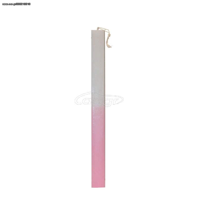 ΛΑΜΠΑΔΑ ΠΛΑΚΕ 35cm ΛΕΥΚΟ- ΡΟΖ