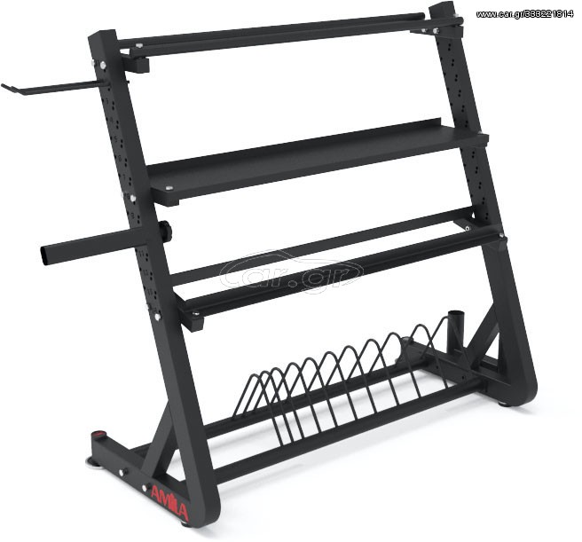 Αποθηκευτικό Rack Δισκών Αλτήρων Kettlebell Λαστίχων Amila