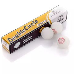 Double Circle table tennis balls 6 pcs. White-thumb-1