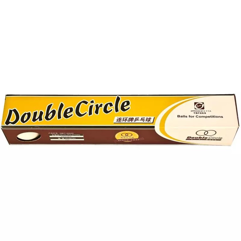 Double Circle table tennis balls 6 pcs. White