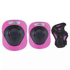 Protectors set Nils Extreme black and pink H210 size L