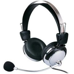 Magena sm-301mv HI-FI Ακουστικά υπολογιστή με μικρόφωνο και ένταση ασημί