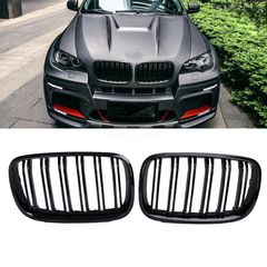 Μάσκες Καρδιές BMW X6 E71 (2008-2012) M-LOOK Μαύρο Γυαλιστερό