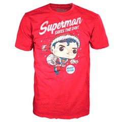 Set figure POP & Tee Back DC Comics Superman Exclusive Flocked-thumb-3