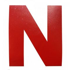 Αυτοκόλλητο σήμα "N" νέων οδηγών εσωτερικής χρήσης