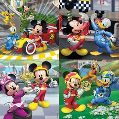 Παζλ 4x12x16x20x25pcs Mickey & The Roadster Racers - 17629