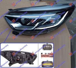ΦΑΝΟΣ ΕΜΠΡΟΣ FULL LED (HELLA) ΑΡΙΣΤΕΡΑ για RENAULT CAPTUR I 2017-2020 (J5/H5)