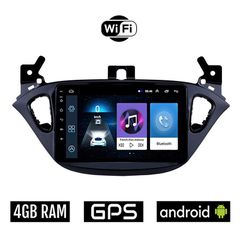 OPEL CORSA E (μετά το 2014) Android οθόνη αυτοκίνητου 4GB με GPS WI-FI (ηχοσύστημα αφής 9" ιντσών OEM Youtube Playstore MP3 USB Radio Bluetooth Mirrorlink εργοστασιακή, 4x60W, AUX)
