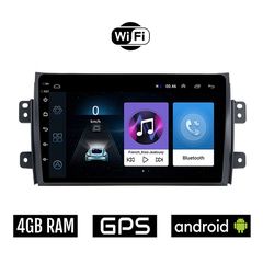 FIAT SEDICI (μετά το 2005) Android οθόνη αυτοκίνητου 4GB με GPS WI-FI (ηχοσύστημα αφής 9" ιντσών OEM Youtube Playstore MP3 USB Radio Bluetooth Mirrorlink εργοστασιακή, AUX, 4x60W)