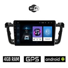 PEUGEOT 508 (2010-2015) Android οθόνη αυτοκίνητου 4GB με GPS WI-FI (ηχοσύστημα αφής 9" ιντσών OEM Youtube Playstore MP3 USB Radio Bluetooth Mirrorlink εργοστασιακή, 4x60W, AUX)