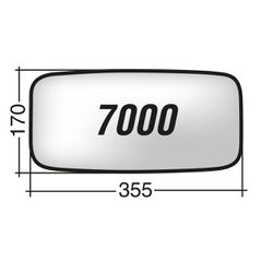 Mercedes SERIE 1000 & SERIE 1200 & SERIE 1400 - Δεξί/Αριστερό κρύσταλλο καθρέπτη