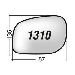 Land Rover FREELANDER '98-'06 - Αριστερό χρωμίου θερμαινόμενο κρύσταλλο καθρέπτη με πιάστρα