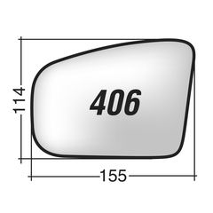 Mercedes CLASS GL (X164) '06-'09 & CLASS GLK (X204) '08-'10 & CLASS M (W163) '01-'05 - Αριστερό χρωμίου ασφαιρικό θερμαινόμενο κρύσταλλο καθρέπτη με πιάστρα