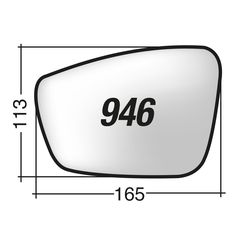 Volkswagen UP '11-'15  /Seat MII '11-> & TOLEDO '12->  /Skoda CITIGO & RAPID '13-> & FABIA '15-> - Δεξί χρωμίου θερμαινόμενο κρύσταλλο καθρέπτη με πιάστρα