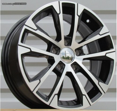 VW POLO ΖΑΝΤΕΣ ΚΑΙΝΟΥΡΓΙΕΣ ΣΕΤ 6Χ15 5Χ100Κ ΕΤ38 ΔΙΑΜΑΝΤΕ ΜΑΥΡΟ