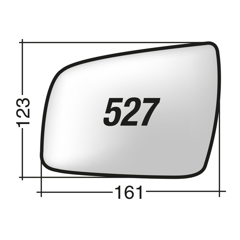 Opel ZAFIRA '08-'11 - Αριστερό θερμαινόμενο κρύσταλλο καθρέπτη με πιάστρα