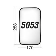 Nissan CABSTAR TRADE ECO T ->'06 - Δεξί/Αριστερό χρωμίου κρύσταλλο καθρέπτη