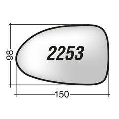 Mazda ΜΧ5 '06-'14 - Δεξί χρωμίου κρύσταλλο καθρέπτη