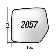 Jeep CHEROKEE '08-> /PATRIOT '07-> - Αριστερό θερμαινόμενο κρύσταλλο καθρέπτη με πιάστρα