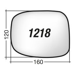 Honda CIVIC '13-'16 - Δεξί χρωμίου θερμαινόμενο κρύσταλλο καθρέπτη με πιάστρα