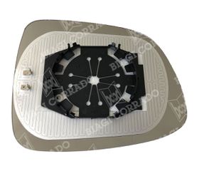Fiat SEDICI '06-'11 /Suzuki SX4 ->'11 - Αριστερό χρωμίου θερμαινόμενο κρύσταλλο καθρέπτη με πιάστρα-thumb-1