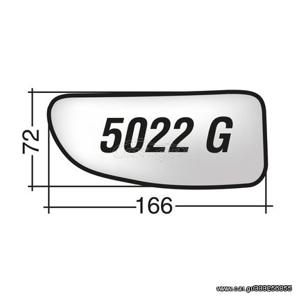 CITROEN JUMPER '99-'06 /FIAT DUCATO ANNE' '99-'06 /PEUGEOT BOXER '99-'06 - Wide-Angle αριστερό χρωμίου βοηθητικό κρύσταλλο καθρέπτη με πιάστρα