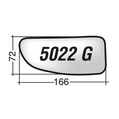 CITROEN JUMPER '99-'06 /FIAT DUCATO ANNE' '99-'06 /PEUGEOT BOXER '99-'06 - Wide-Angle δεξί χρωμίου βοηθητικό κρύσταλλο καθρέπτη