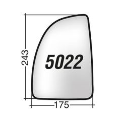 CITROEN JUMPER '99-'06 /FIAT DUCATO ANNE' '99-'06 /PEUGEOT BOXER '99-'06 - Αριστερό χρωμίου κρύσταλλο καθρέπτη
