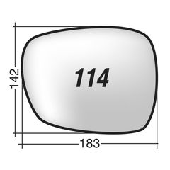 BMW  Χ1 (Ε84) '09-'12 & Χ3 (F25) '10-'14 - Αριστερό χρωμίου θερμαινόμενο κρύσταλλο καθρέπτη με πιάστρα