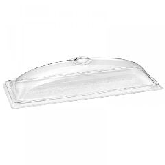 Medium πιατέλα Plexiglass διαστάσεων 21x47cm με καπάκι σε λευκό χρώμα