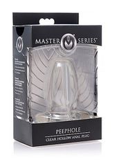 PeepHole Clear Hollow Anal Plug - Transparent