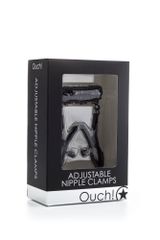 Ouch! Adjustable Nipple Clamps - Black-thumb-1