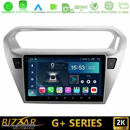 Bizzar G+ Series Citroën C-Elysée / Peugeot 301 8Core Android12 6+128GB Navigation Multimedia Tablet 9″