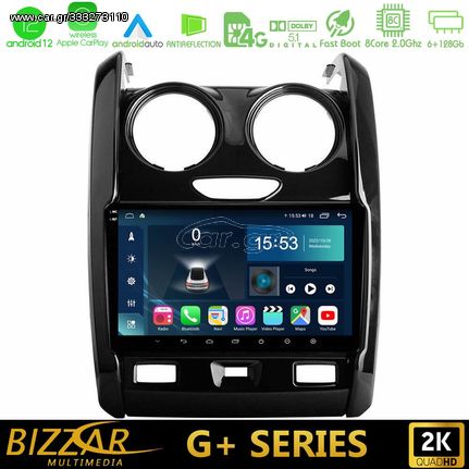 Bizzar G+ Series Dacia Duster 2014-2018 8Core Android12 6+128GB Navigation Multimedia Tablet 9″