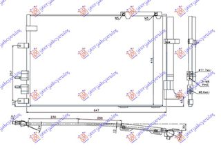 Ψυγειο A/C 3.2 Jts Βενζινη 2.4 Jtdm Πετρελαιο (615x416x12) Alfa Romeo Spider 06- - 080506410