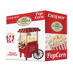 ΠΡΟΣΦΟΡΑ Μηχανή Popcorn, Beper BT.651Y + ΔΩΡΟ 500 γραμμάρια Καλαμπόκι για παρασκευή ΠΟΠ ΚΟΡΝ!!!