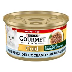 Υγρή Τροφή για Ενήλικες Γάτες Purina Gourmet Gold "Ζουμερός Πειρασμός" με Ψάρια Ωκεανού 85gr