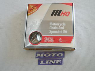ΑΛΥΣΙΔΑ ΓΡΑΝΑΖΙΑ,HONDA INNOVA/INJ 125.ΣΕΤ 428 MHQ+MHQ ΕΝΙΣΧ ΑΛΥΣΙΔΑ 14Δ 35Δ 428H 104Δ ΠΡΟΣΦΟΡΑ οιπλοιπο στοκ