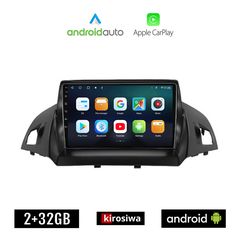 KIROSIWA FORD C-MAX (μετά το 2011) Android οθόνη αυτοκίνητου 2GB με GPS WI-FI (ηχοσύστημα αφής 9" ιντσών OEM Android Auto Apple Carplay Youtube Playstore MP3 USB Radio Bluetooth Mirrorlink εργοστ