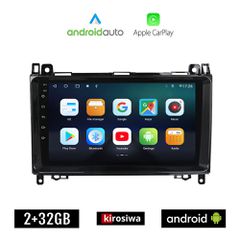KIROSIWA MERCEDES SPRINTER - VITO - VIANO (2004-2019) Android οθόνη αυτοκίνητου 2GB με GPS WI-FI (ηχοσύστημα αφής 9" ιντσών OEM Android Auto Apple Carplay Youtube Playstore MP3 USB Bluetooth Mirrorlin