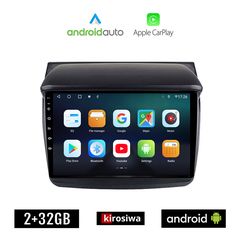 KIROSIWA MITSUBISHI L200 (2006-2015) Android οθόνη αυτοκίνητου 2GB με GPS WI-FI (ηχοσύστημα αφής 9" ιντσών OEM Android Auto Apple Carplay Youtube Playstore MP3 USB Radio Bluetooth Mirrorlink εργο