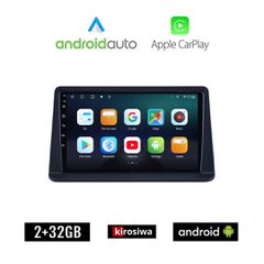 KIROSIWA MITSUBISHI PAJERO (1999-2006) Android οθόνη αυτοκίνητου 2GB με GPS WI-FI (ηχοσύστημα αφής 9" ιντσών OEM Android Auto Apple Carplay Youtube Playstore MP3 USB Radio Bluetooth Mirrorlink εργοστα